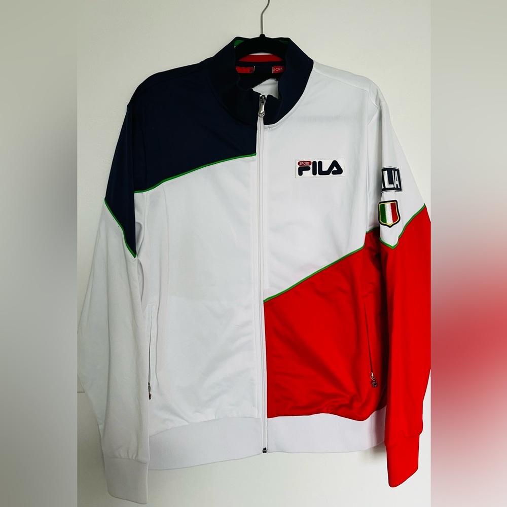 Fila Sport red/white/blue man’s warmup jacket size M